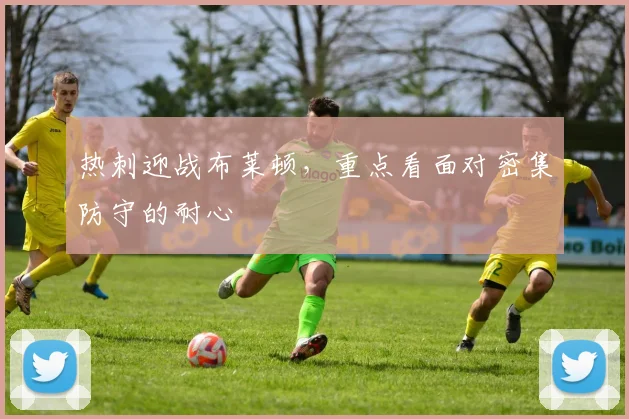 热刺迎战布莱顿，重点看面对密集防守的耐心
